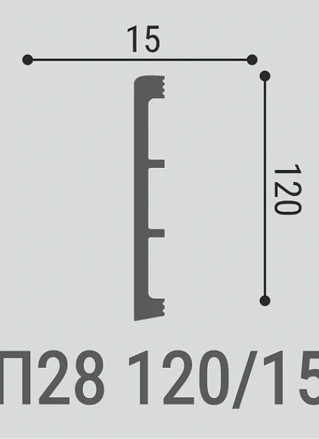 Плинтус напольный Bello Deco XPS ПМ28