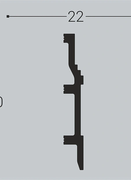 Плинтус напольный Bello Deco XPS П8