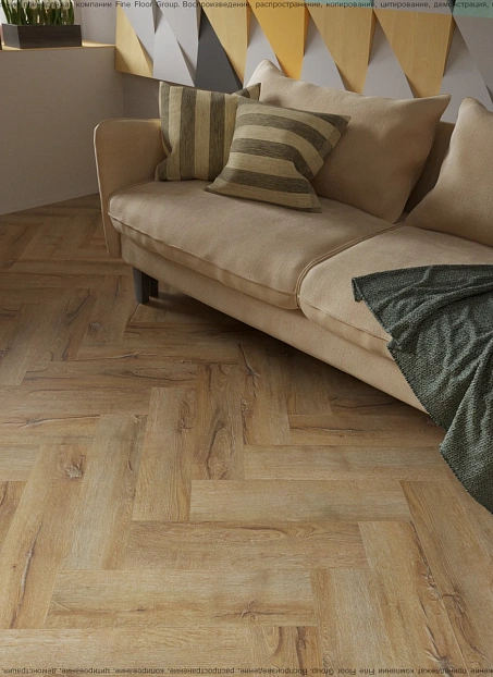 Кварц-винил (LVT) Fine Floor FF-RICH Craft Short Plank Дуб Гавана