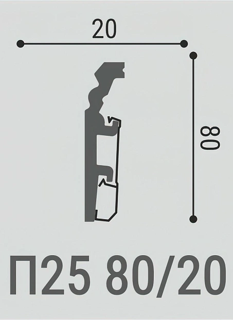 Плинтус напольный Bello Deco XPS ПМ25