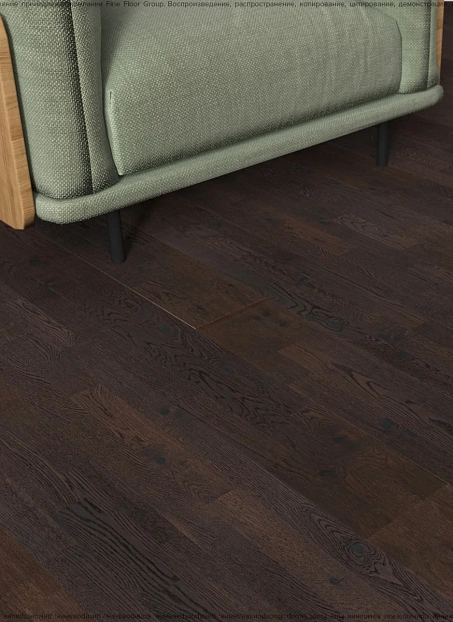 Паркетная доска Karelia MIDNIGHT Oak Barrel Brown COUNTRY 3S LAC S.MAT