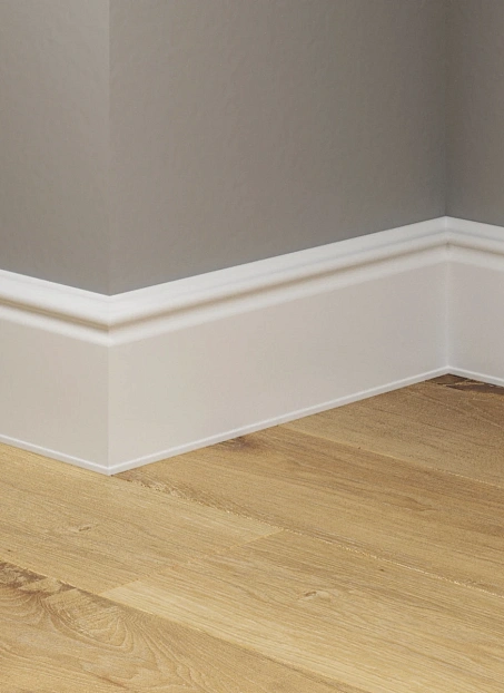 Плинтус напольный Winart АМПИР Белый 001