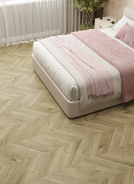 Виниловый ламинат (SPC) Alpine Floor CHEVRON Дуб Натуральный Отбеленный