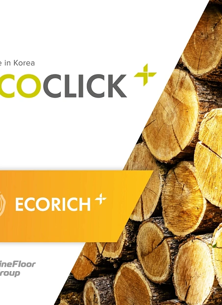 Кварц-винил (LVT) EcoClick ECORICH Дуб Айон