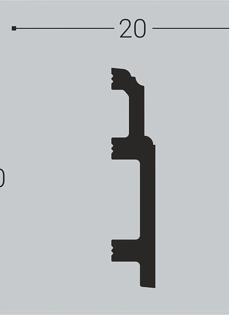 Плинтус напольный Bello Deco XPS П10