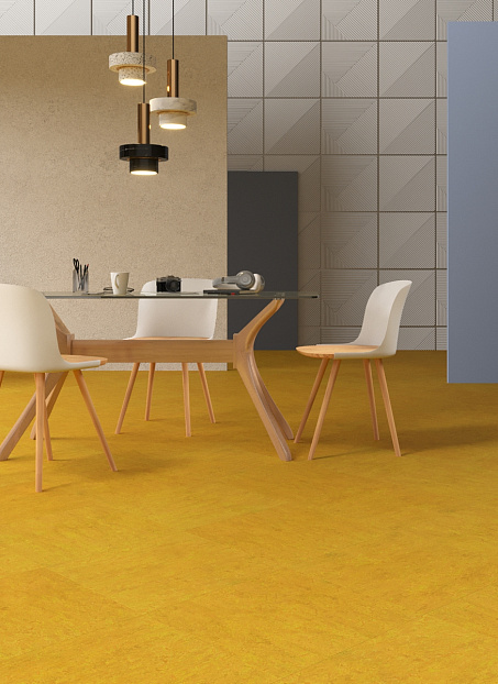 Линолеум модульный Marmoleum MODULAR COLOUR Lemon Zest t3251 шириной м