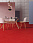 Линолеум модульный Marmoleum MODULAR COLOUR Scarlet t3131 шириной м