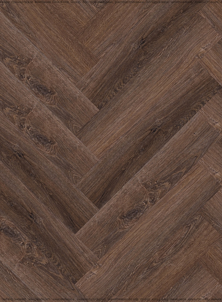 Виниловый ламинат (SPC) CronaFloor HERRINGBONE  Дуб Тулуза сторона L/R - 50/50
