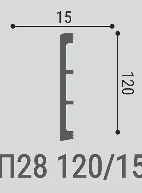 Плинтус напольный Bello Deco XPS ПМ28