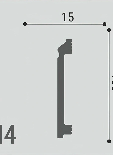 Плинтус напольный Де-Багет XPS Polymer ДН4
