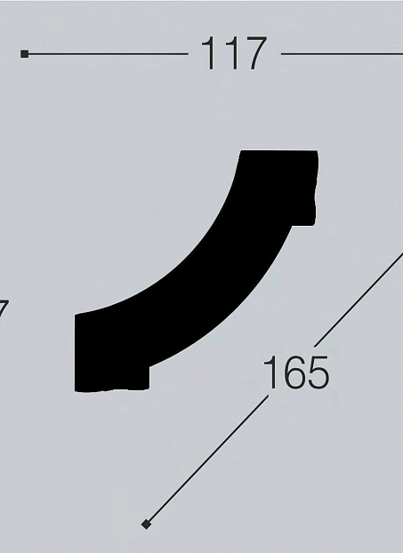 Угол декоративный Bello Deco М15У1