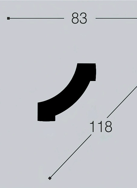 Угол декоративный Bello Deco М14У1