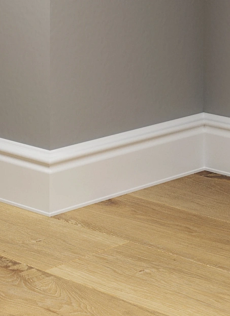 Плинтус напольный Winart АМПИР Белый 001