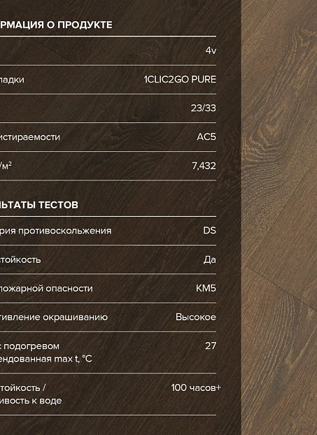 Ламинат Binyl PRO Дуб Гавана