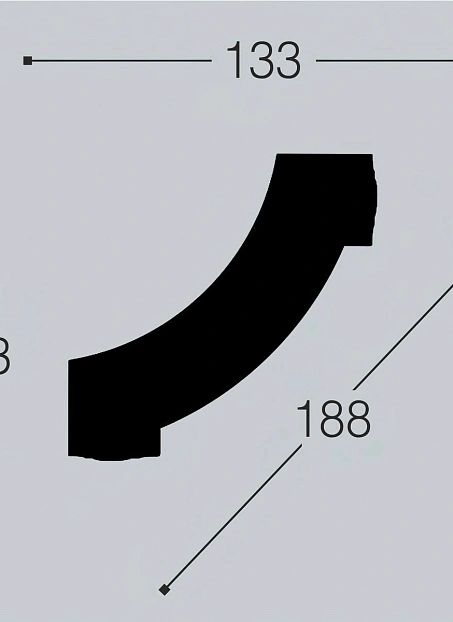 Угол декоративный Bello Deco М12У1