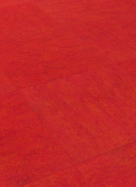 Линолеум модульный Marmoleum MODULAR COLOUR Scarlet t3131 шириной м