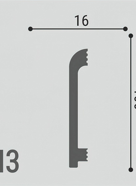 Плинтус напольный Де-Багет XPS Polymer ДН3