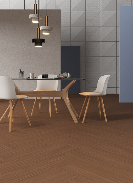 Линолеум модульный Marmoleum MODULAR TEXTURA Fresh Walnut te5229 шириной м
