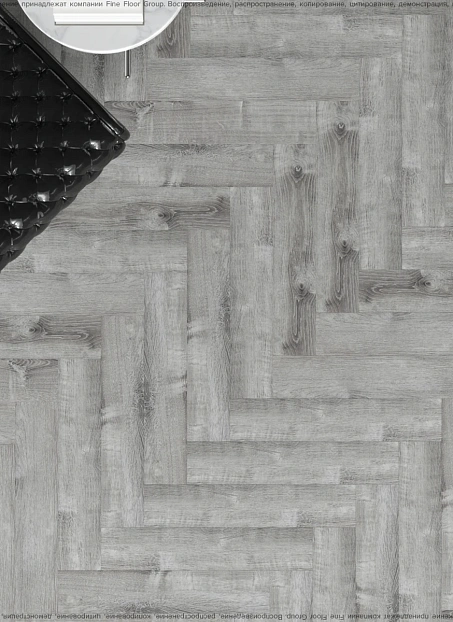 Виниловый ламинат (SPC) CronaFloor HERRINGBONE Дуб Страсбург сторона L/R - 50/50