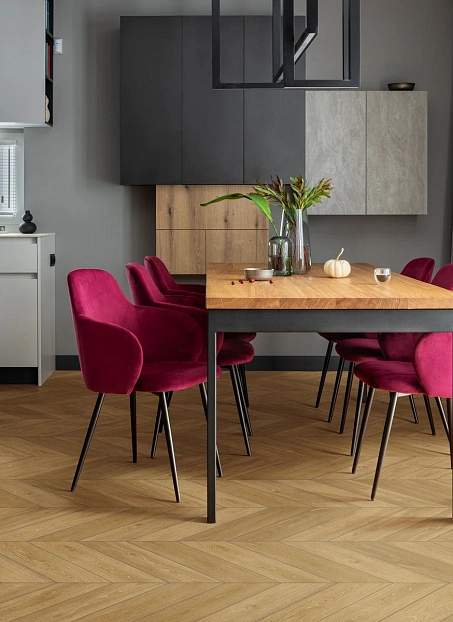 Виниловый ламинат (SPC) Aberhof CHEVRON Oak Marengo сторона L/R - 50/50