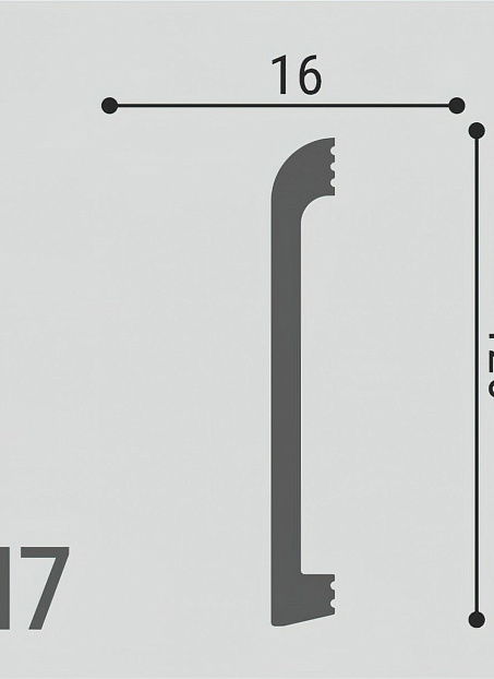 Плинтус напольный Де-Багет XPS Polymer Н7