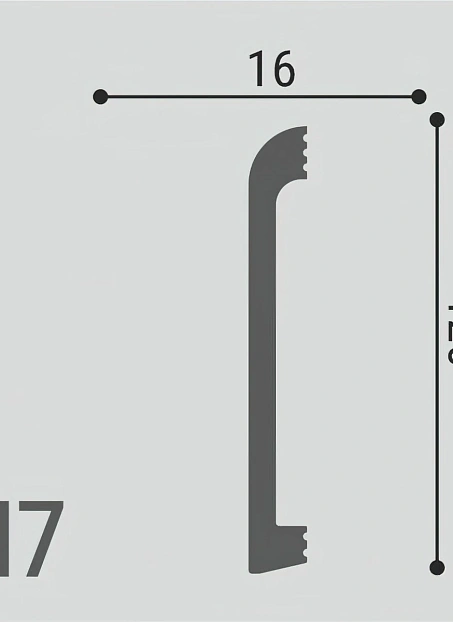 Плинтус напольный Де-Багет XPS Polymer Н7