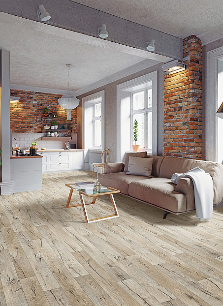 Линолеум рулонный IVC Home TEXART Hunter Oak 532 шириной 3.5 м