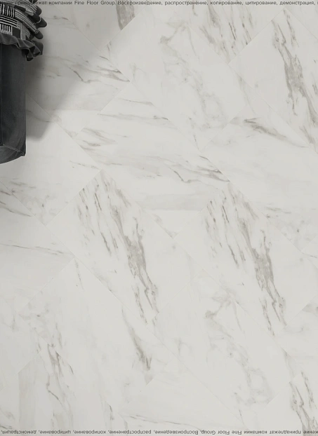 Виниловый ламинат (SPC) Alta Step ARRIBA Мрамор Белый