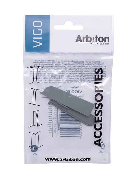 Заглушка правая+левая Arbiton VIGO60 Темно-серый 3