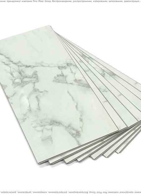 Виниловый ламинат (SPC) Dolce Flooring PIETRA Мрамор Бьянко