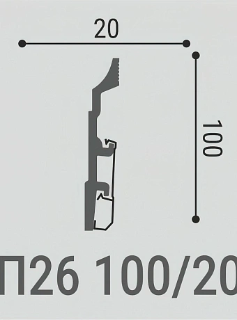 Плинтус напольный Bello Deco XPS ПМ26