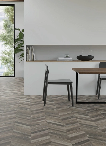 Ламинат Egger PRO Large 8-33 Елка Дуб Кестинкорт Шоколад левая