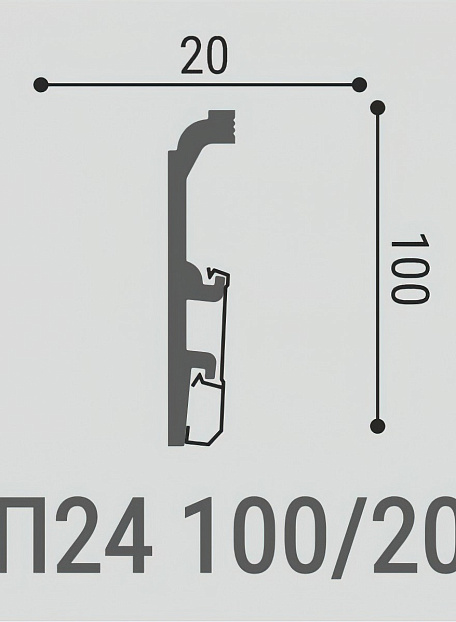 Плинтус напольный Bello Deco XPS ПМ24