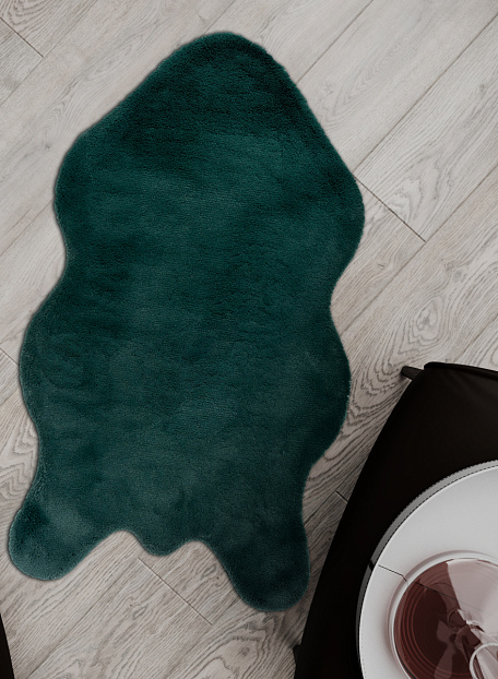 Коврик Shahintex ШКУРА Изумрудный 03