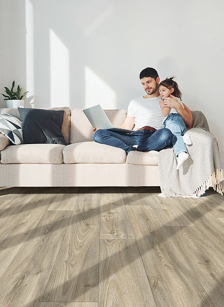 Линолеум рулонный IVC Home PORTO Sheldon Oak W35 шириной 3.5 м