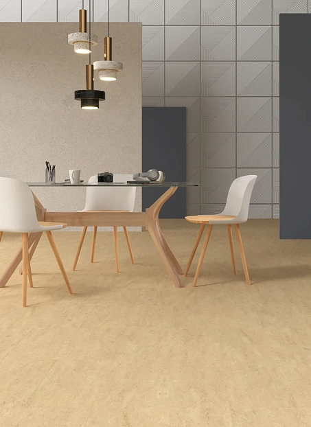 Линолеум модульный Marmoleum MODULAR MARBLED Barley t2707 шириной м