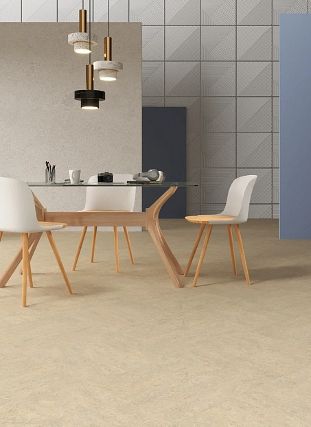 Линолеум модульный Marmoleum MODULAR MARBLED Rosato t3120 шириной м