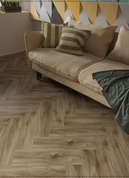 Кварц-винил (LVT) Fine Floor FF-RICH Craft Short Plank Дуб Лувр