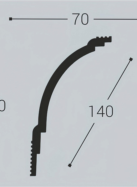 Карниз Bello Deco К18