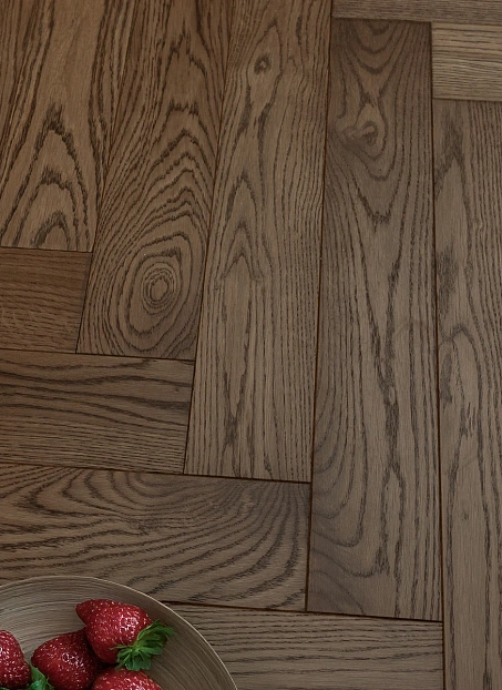 Инженерная доска Karelia HERRINGBONE Oak Biscotti NATUR 1S OIL MAT