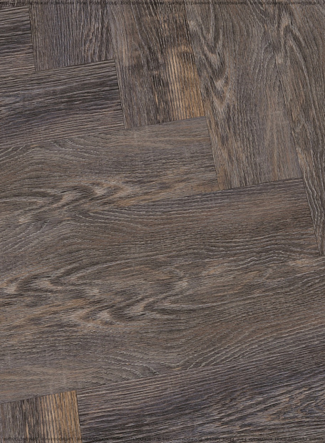 Виниловый ламинат (SPC) CronaFloor HERRINGBONE  Дуб Бордо сторона L/R - 50/50