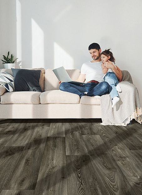 Линолеум рулонный IVC Home PORTO Sheldon Oak W98 шириной 3.5 м