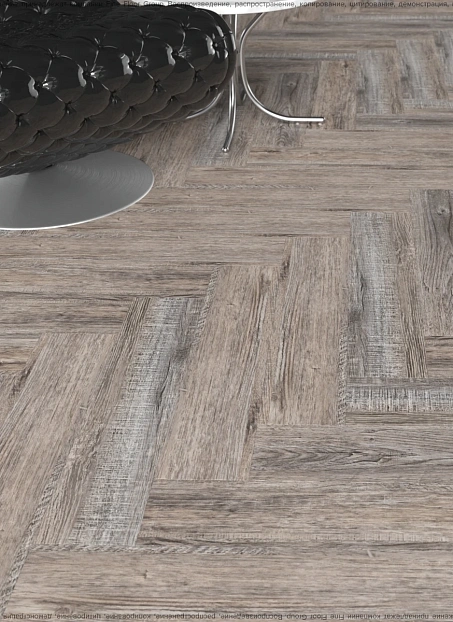 Виниловый ламинат (SPC) CronaFloor HERRINGBONE Дуб Реймс сторона L/R - 50/50