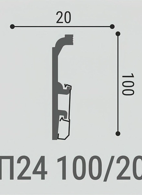 Плинтус напольный Bello Deco XPS ПМ24