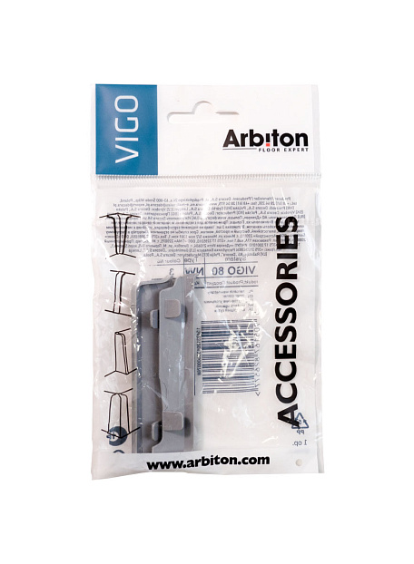 Угол внутренний Arbiton VIGO80 Темно-серый 3