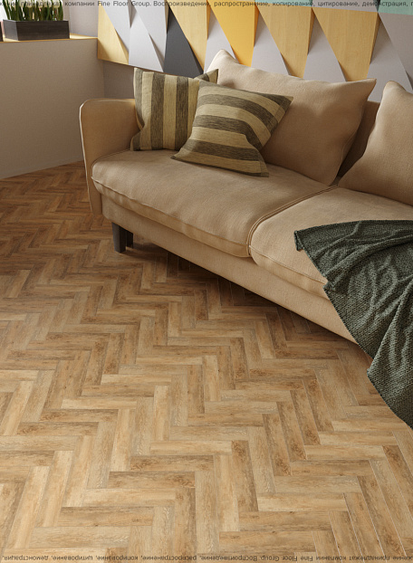 Кварц-винил (LVT) Fine Floor FF-WOOD Craft Small Plank Дуб Петра
