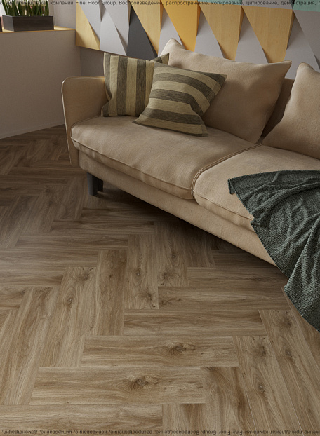 Кварц-винил (LVT) Fine Floor FF-RICH Craft Short Plank Дуб Лувр