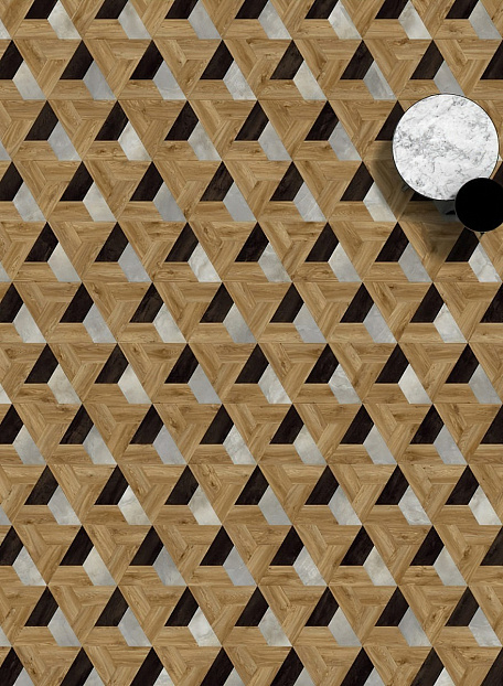 Кварц-винил (LVT) Moduleo MOODS  Trapezoid Cloud Ctone 46244BH