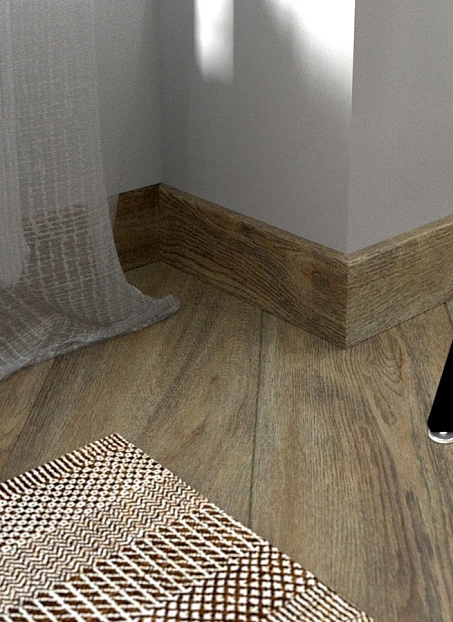 Плинтус МДФ Fine Floor Дуб Карлин>