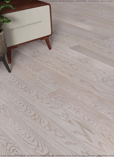 Паркетная доска Karelia ESSENCE Oak Polar White MIX NATUR 1S LAC MAT